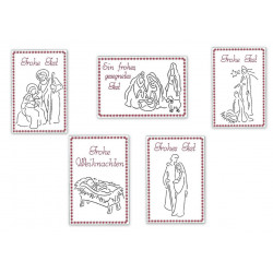 Stickserie - ITH Postkarten Krippenspiel